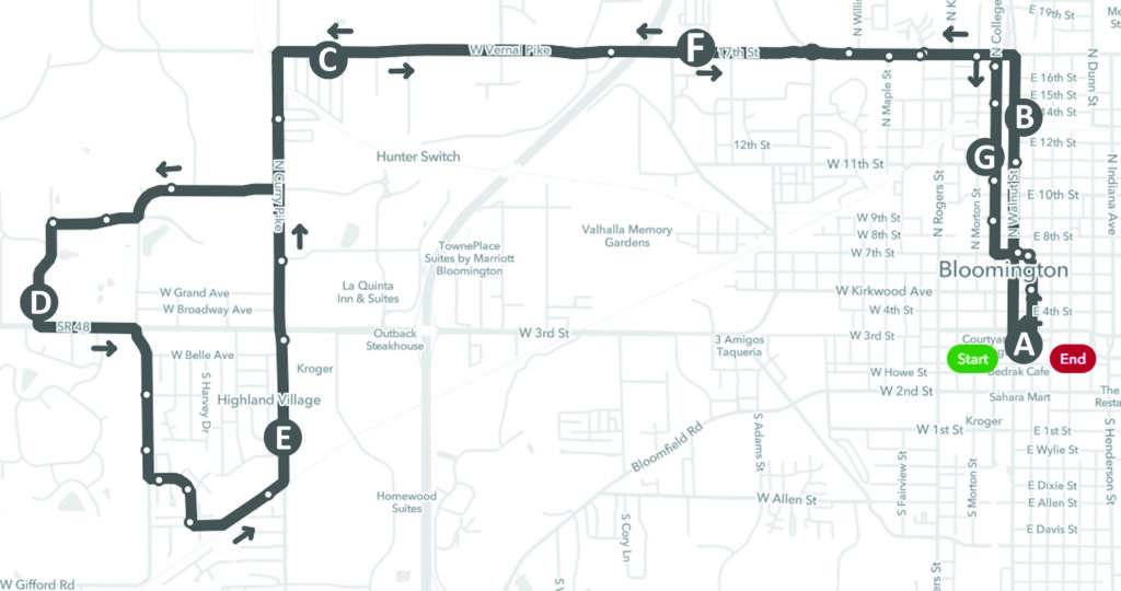 Route 13 Map Only