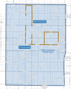BLink Downtown Shuttle Map