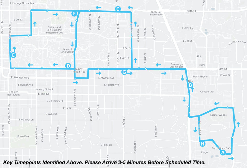 Route 9 Map Only 8-24-25